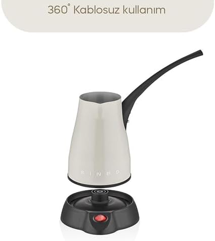 Alternative view of SCM-2960 Inox Elektrikli Cezve – Paslanmaz Çelik Türk Kahve Makinesi, Köpüklü ve Hızlı Pişirme Özellikli