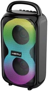 HT-983 Taşınabilir Bluetooth Hoparlör 2×3” Hoparlör 6W Rgb Tws Destekli Extra Bass TF Card Usb Müzik Kutusu