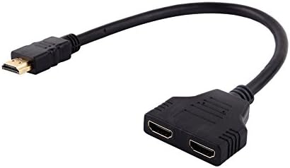HDMI Çoklayıcı 1 Giriş 2 Çıkış Splitter 1080P Full HD Görüntü Dağıtıcı Adaptör TV Monitör Projeksiyon İçin Çoğaltıcı HDMI Splitter Aynı Görüntü Aktarımı | ZR158