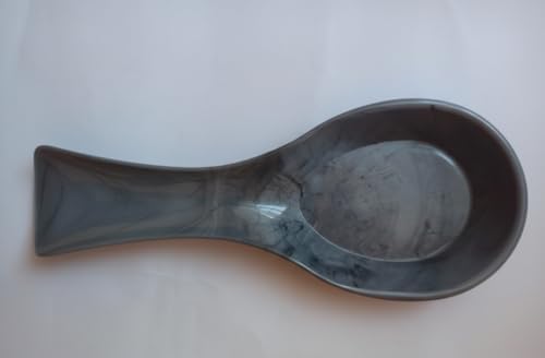Alternative view of Plastik Kaşıklık, Yatay Kaşık Altlığı – Tezgah Üstü Kullanıma Uygun, Hafif ve Pratik (Gri Mermer Desenli)