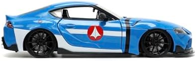 Jada, 253255051, Robotech, Die-Cast (Metal), Toyota Supra, Serbest Tekerlek, Açılabilen Parçalar (Kapı, Kaput ve Gövde), Max Sterling Figürü, 1:24, 20 cm - Görsel 3