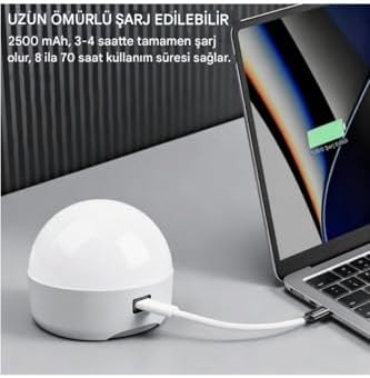 Neo Vista Ampul Görünümlü Kamp ve Gece Lambası Şarjlı, Uzaktan Kumandalı E27 Duya Uyumlu