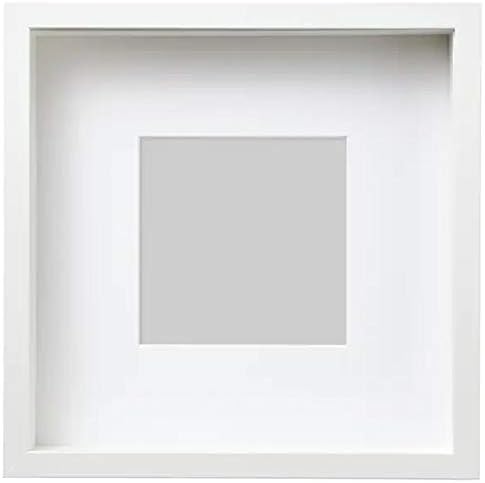 Alternative view of Sannahed  RIBBA 25X25 CM DERİN BEYAZ KARE AHŞAP FOTOĞRAF RESİM ÇERÇEVESİ PASPARTULU