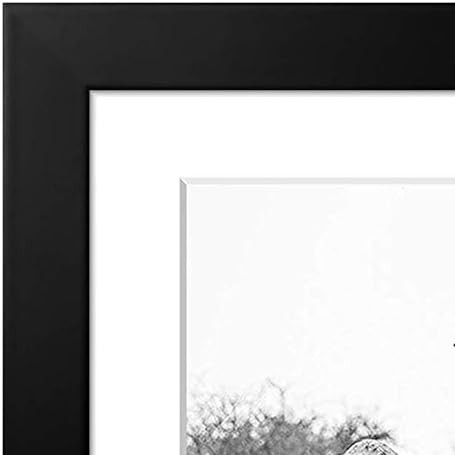 11x11 cm Siyah Resim Çerçevesi, Kırılmaya Dayanıklı Cam, 8x8 cm Mat ile veya 11x11 cm Matsız Kullanım