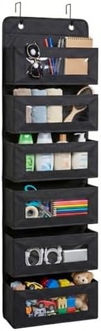 Alternative view of 6 Katlı Kapı Arkası Asılabilir Pencereli Organizer | Çok Gözlü Düzenleyici, Çocuk Odası ve Banyo Organizeri, Askılı Saklama Ünitesi