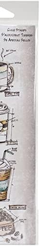 Stampers Anonymous Damga _ vidalı Fresh Brewed ER şerit mini, gri