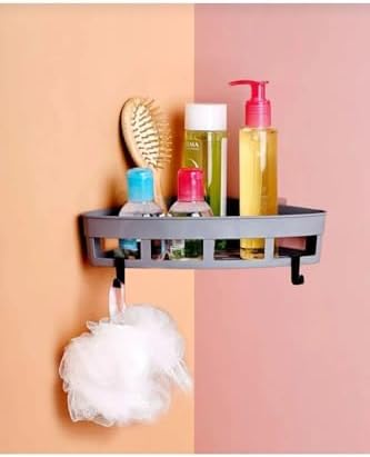 Alternative view of Üçgen Köşelik Yapışkanlı Banyo Rafı Banyo Düzenleyici Duş Rafı Organizer Mutfak Organizeri