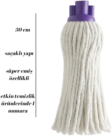 30 cm Saçaklı Mop – Süper Emiş Gücü, Dayanıklı ve Etkili Temizlik Başlığı