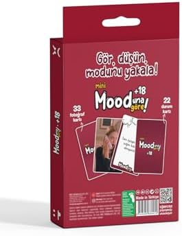 Mooduna Göre Mini +18 Kart Oyunu, 33 Fotoğraf Kartı ve 22 Durum Kartı, Çiftler için - Görsel 3
