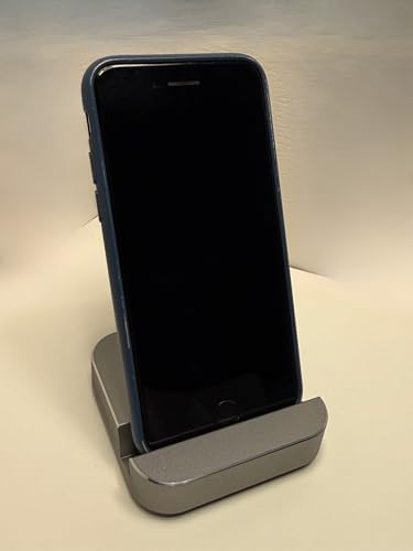 Premium Alüminyum Cep Telefonu Standı – Masaüstü Kullanım için Ergonomik, Kompakt Tasarım, iPhone ve Android Uyumlu, Uzay Grisi (Uzay Gri)