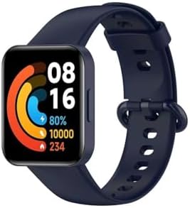 PSR Aksesuar Redmi Watch 2 Lite Klasik Silikon Kordon – Ayarlanabilir Delikli Tasarım, Metal Tokalı, Yumuşak ve Dayanıklı Spor Kayış - Görsel 3