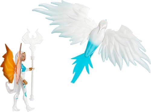 Alternative view of Masters of the Universe He-Man and The Sorceress Figure & Winged Falcon Araç Seti Motu Netflix Animasyon Serisinden Esinlenmiştir, 4 Yaş ve Üzeri için Koleksiyon Oyuncak Hediyesi