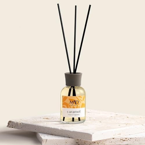 Mad Caramel Ortam Kokusu – Karamel, Tarçın ve Vanilya ile Tatlı, Baharatlı ve Sıcak-Bambu Çubuklu 50 Ml