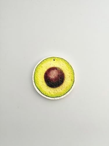 Alternative view of Magic Sponge Şişen Sihirli Sünger Avokado Desenli, Su İle Temas Ettiğinde Sünger Formunu Alır, Defalarca Kullanılabilir Sürdürülebilir