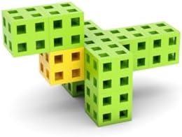 Meli 100 adet küp yapı taşı seti, 3 yaşından büyük çocuklar için yaratıcı oyuncak, 3D yapı, 8 farklı renk seçeneği, ölçüler: 2 x 2 x 2 cm, BPA içermez, CE sertifikalı - Görsel 3