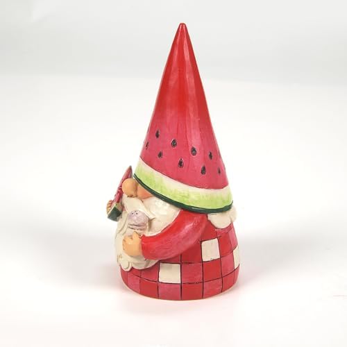 Jim Shore Heartwood Creek You're One in a Melon Karpuz Cüce Figürin- Reçine El Boyalı Koleksiyon Dekoratif Figürler Ev Dekoru Heykel Raf Heykeli Ofis Koleksiyonu Hediye, 11,5 cm