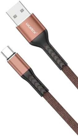 Alternative view of Type-C Hızlı Şarj Kablosu – Kahverengi, Örgülü, Kırılmaz, 1m Usb Girişli
