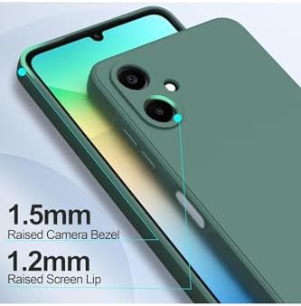 -  Galaxy A07 ile uyumlu Kılıf Kamera Korumalı Yumuşak Renkli Silikon + 9H Ekran Koruyucu Cam 2in1 Set