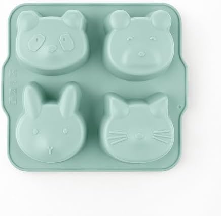Alternative view of 4’lü Hayvan Figürlü Kek Kalıbı, Yapışmaz Silikon Isıya Dayanıklı Mini Kek Yapma Aparatı, Muffin Cupcake ve Çikolata Hazırlığı İçin Pratik Hayvan Şekilli Pişirme Kalıbı