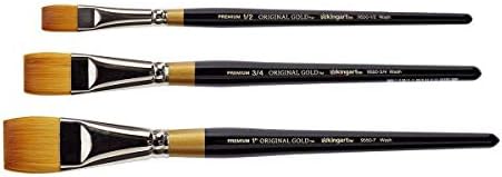 KingArt PREMIUM Orijinal Altın 9550 Serisi Sanat Seti, 3'lü Set, 3 Parça