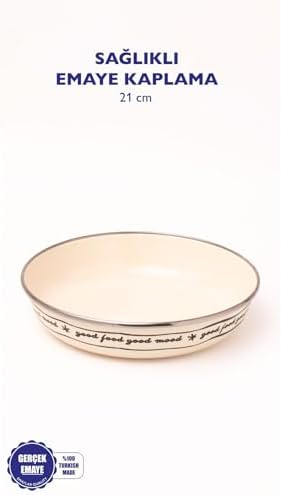 Mood Emaye Bowl Tabağı - Bowl Kase - Salata Kasesi - Sunum Kasesi