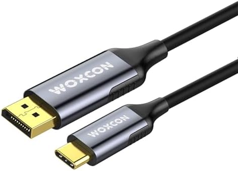 Alternative view of USB-C to Display Port Cable, DP1.4, USB 3.2 Standart, 8K 30Hz, 4K 120Hz Desteği, Thunderbolt 4, Thunderbolt 3, 2 Metre, En Yeni Model