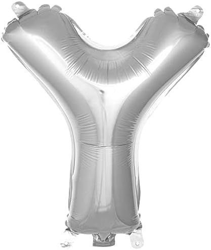 Alternative view of Y Harfi 16 İnç Gümüş Renk Folyo Balon 36 CM (Gümüş)