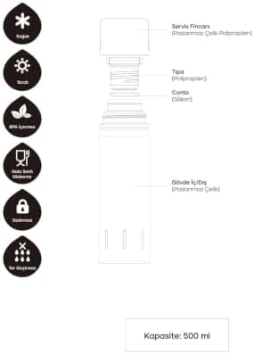 Santeco Kolima Termos 500 Ml-Mor