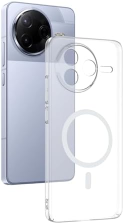 Xiaomi Poco F7 Pro ile Uyumlu Kılıf Kamera Korumalı Şeffaf MagSafe London Sert Plastik Kapak (Poco F7 Pro)