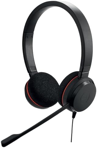 Alternative view of Evolve 20 Stereo Kulaklık - Pasif Gürültü Önleyici VoIP Softphone için Microsoft Sertifikalı Kulaklık - USB-C/A - Siyah