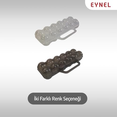 Alternative view of Saplı 12'li Yumurta Taşıma Kutusu, Plastik Buzdolabı İçin Yumurtalık Pikniklik Pratik Yumurta Taşıma Kabı (Şeffaf, 1 Adet)