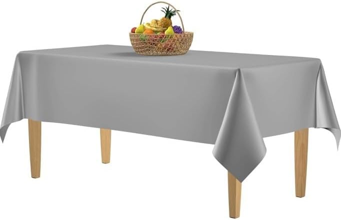 Plastik Kullan At Masa Örtüsü Gri 137 * 270 cm
