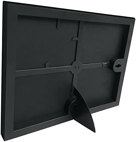Önden Yükleme 8x10 Siyah Resim Çerçevesi - 6'lı Set - Kırılmaya Dayanıklı Camlı İnce Fotoğraf Çerçeveleri ve Yatay ve Dikey Ekran için Açılır Şövale Standı - Görsel 3