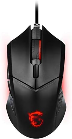 MSI GG CLUTCH GM08 GAMING MOUSE 4.200 DPI PIXART PAW3519 OPTIK SENSOR RED LED 1.8M KABLO AYARLANABILIR AGIRLIK ALTIN KAPLAMA USB BAGLANTI OYUNCU FARESI - Görsel 3