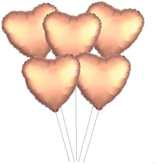 Alternative view of 5 Li Kalp Gold Folyo Balon, ROSE GOLD