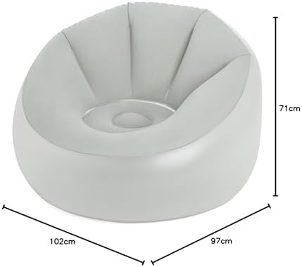 1.02m x 97cm x 71cm Şişirilebilir Sandalye LED Hava Sandalyesi - Görsel 3