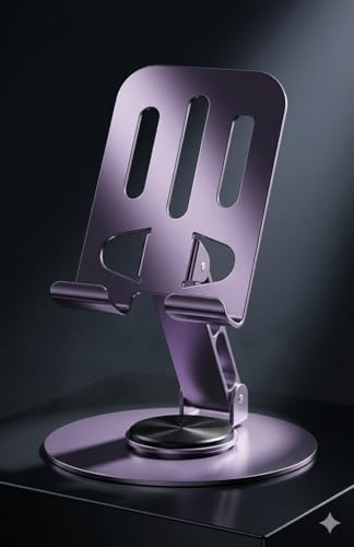 Alternative view of METAL VE KENDİ ETRAFINDA 360 DERECE DÖNEBİLEN KATLANABİLEN Ayarlanabilir Yükseklik ve Açı Ayarlı TELEFON TUTUCU VE TELEFON STANDI LİLA AÇIK MOR RENK !!!! KAMPANYA SÜPER FİYAT !!!!!