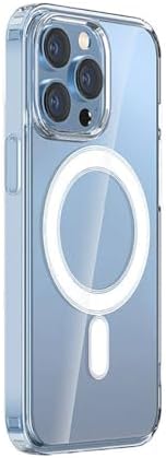 Alternative view of Apple için uyumlu iPhone 15 Pro Max Kılıf M-safe Şarj Özellikli Şeffaf Sert PC Zore Embos Kapak Renksiz