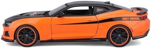 Alternative view of Maisto 1:24 H-D Custom - 2017 Chevrolet Camaro ZL1,Black/Orange
