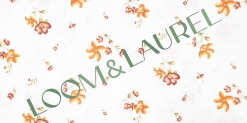 LOOM & LAUREL Baskılı Yıkanabilir Masa Örtüsü Mutfak Bahçe Piknik Masa Örtüsü Kahverengi Ağırlıklı Çiçek Desenli (140x140) - Görsel 3