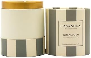 Casandra Royal PoemSoya Mum – Patchouli & Şakayık & Armut Kokulu Dekoratif Aromaterapi Mum - Görsel 2