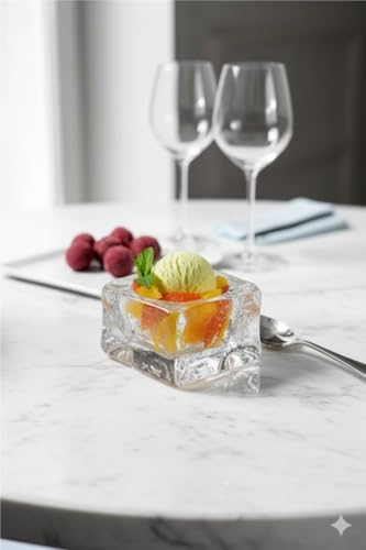 Nude 24323 Ice Kare Dondurmalık Servis Tabağı – , 9 cm, El İmalatı