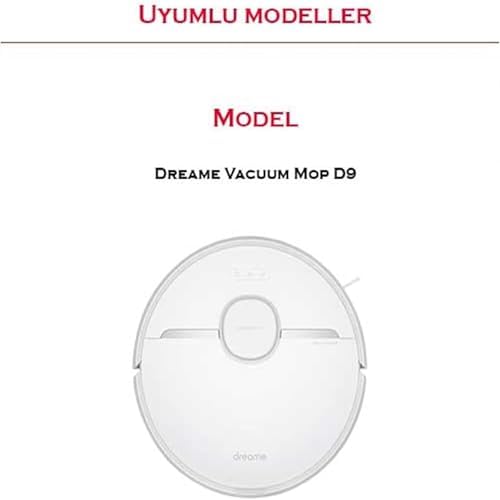 Alternative view of Beyaz Dreame  D9/D9 Max Dreame Bot L10 L10 Pro Uyumlu 6 Kollu Yan Fırçalı Hepa Filtre Fırça Yenileme Seti-5 Parça Set