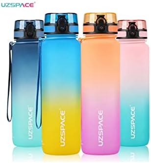 1000ml BÜYÜK BOY Çift Renk Softtouch FF Collection Tritan Su Matarası Mavi-Turkuaz - Görsel 3