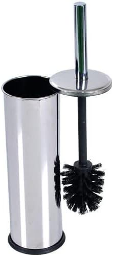 Metal WC Fırçası, Krom Tuvalet Temizleme Fırçası, Paslanmaz Çelik Saplı, Dayanıklı ve Hijyenik Banyo Aksesuarı - Görsel 3