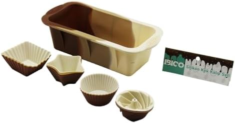 Alternative view of İbico İ22-006 (13Pcs) (Silikon) (Muffin & Baton) Kek Kalıp Set (Baton=11.5X25Cm) (3Er Rüzgar Gülü & Yuvarlak & Yıldız & D.Gen)*60
