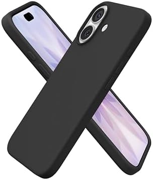 iPhone Kılıf İnce Sıvı Silikon 3 Katmanlı Tam Kaplamalı Yumuşak Jel Kauçuk Kılıf Kapak (Siyah, iPhone 17 Air) - Görsel 3