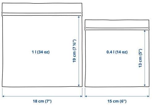 Alternative view of Kilitlenebilir Buzdolabı Poşeti MeridyenDukkan Siyah-Sarı 60 Adet Geometrik Desen