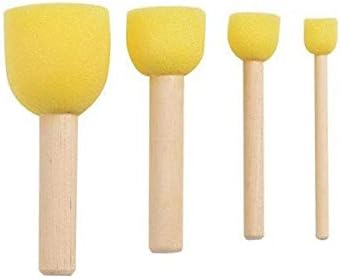 Alternative view of Sünger Tampon Fırça Seti 4'lü (Ponpon Fırça)