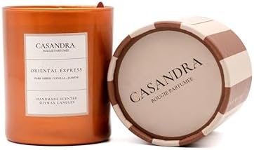 Casandra Oriental Express Soya Mum – Amber, Vanilya & Yasemin Kokulu Dekoratif Aromaterapi Mum - Görsel 2
